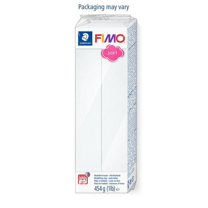 FIMO Soft Polymer Clay 454g Block – White (8021-0)