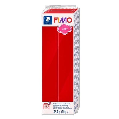 FIMO Soft Polymer Clay 454g Block – Christmas Red (8021-2)