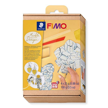 FIMO how-to-create set marble design