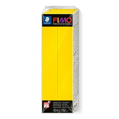 FIMO Professional Polymer Clay 454g Block – True Yellow (8041-100)