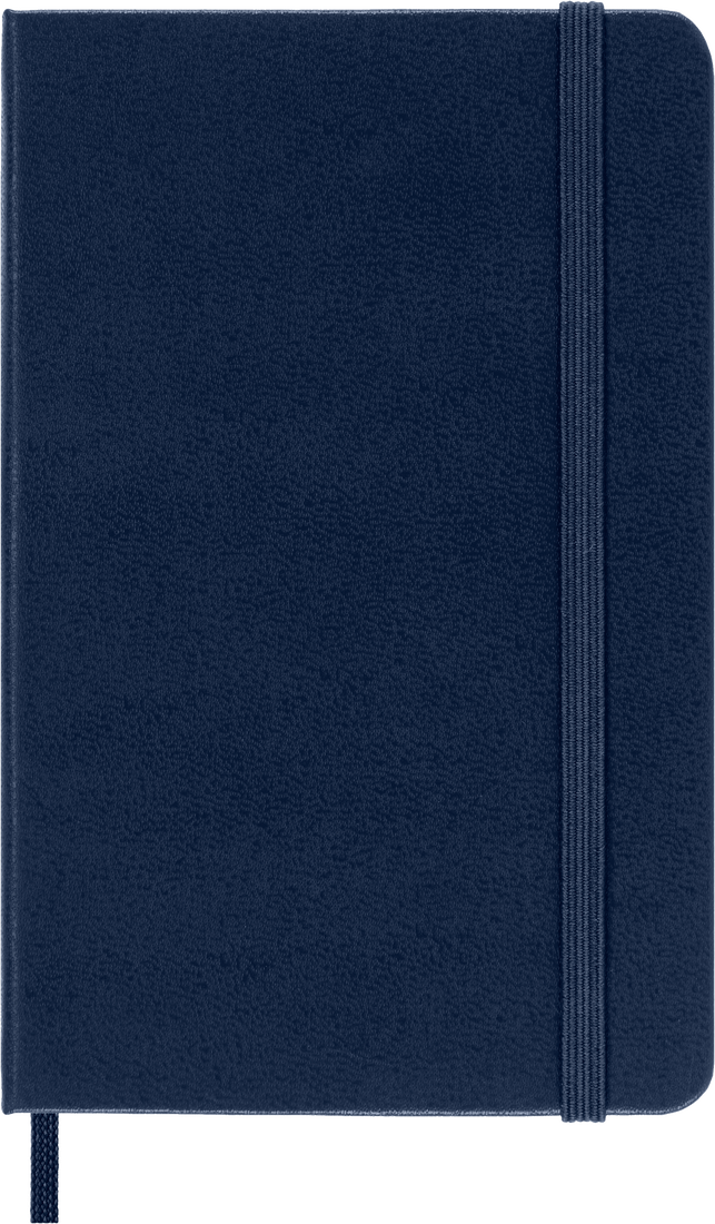Moleskine Classic Notebook – Pocket, Plain, Hard Cover, Sapphire Blue