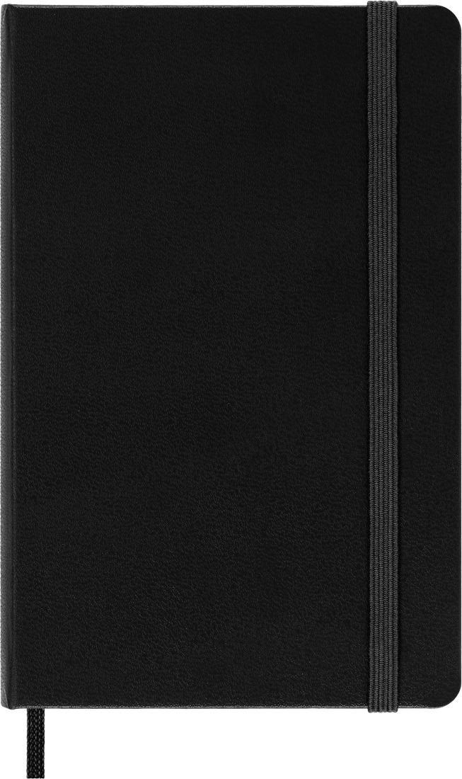 Moleskine Classic Notebook – Pocket, Plain, Hard Cover, Black
