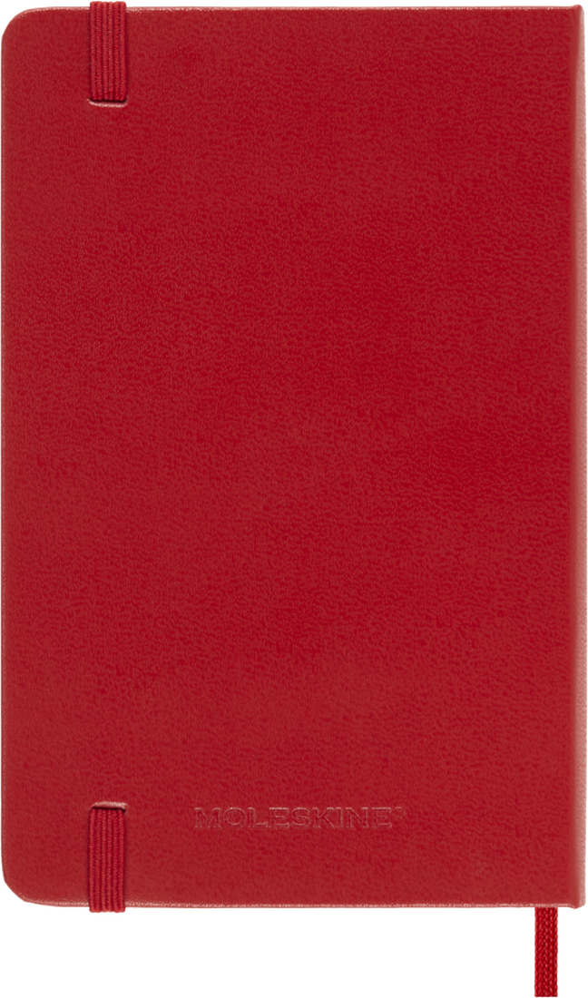Moleskine 2027 Daily Diary – 12 Months, Pocket, Hard Cover, Scarlet Red