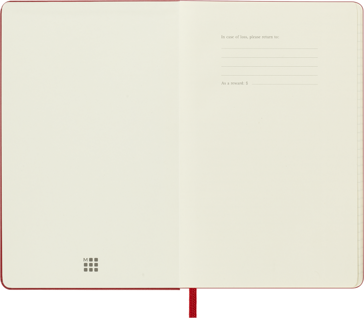 Moleskine 2027 Daily Diary – 12 Months, Pocket, Hard Cover, Scarlet Red
