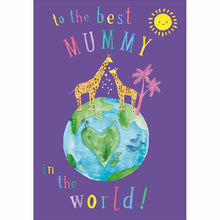 World's Best Mummy Giraffes Birthday Card
