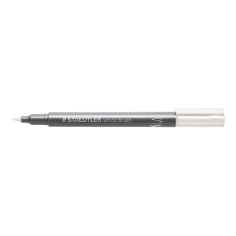Staedtler metallic brush pen 8321 white