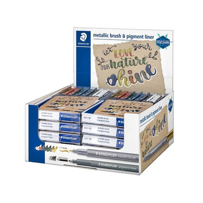 Staedtler Design Journey Metallic Brush Pen 8321 – Wallet of 7 + Free Pigment Liner – image 3