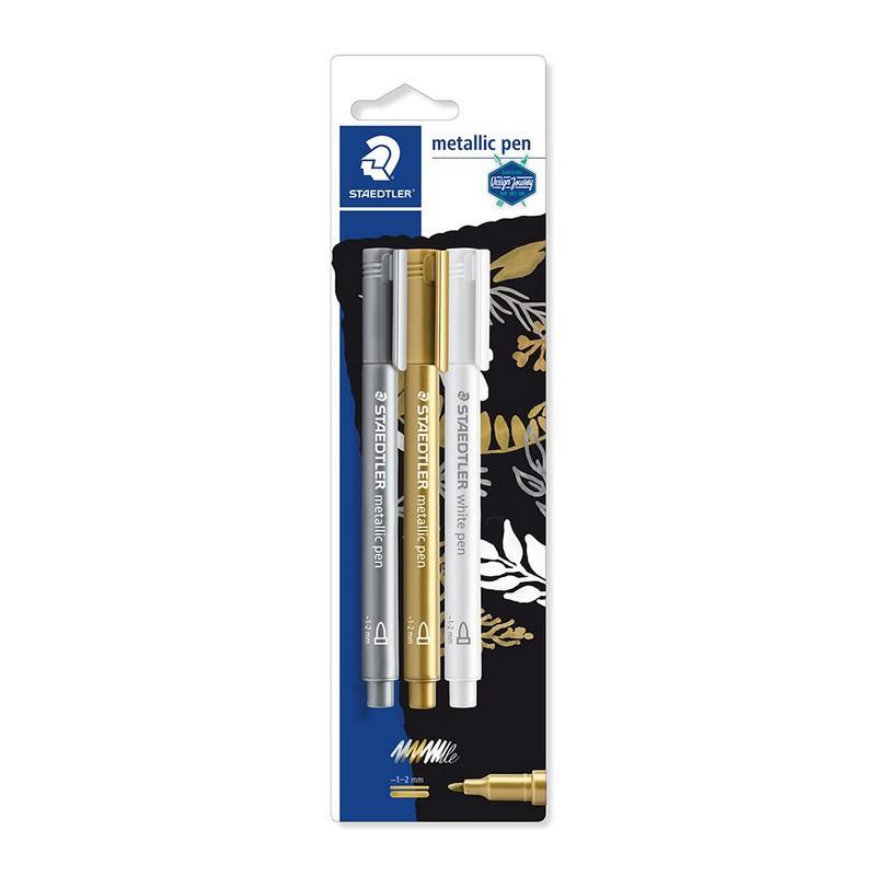 Staedtler metallic pens 8323, blister of 3