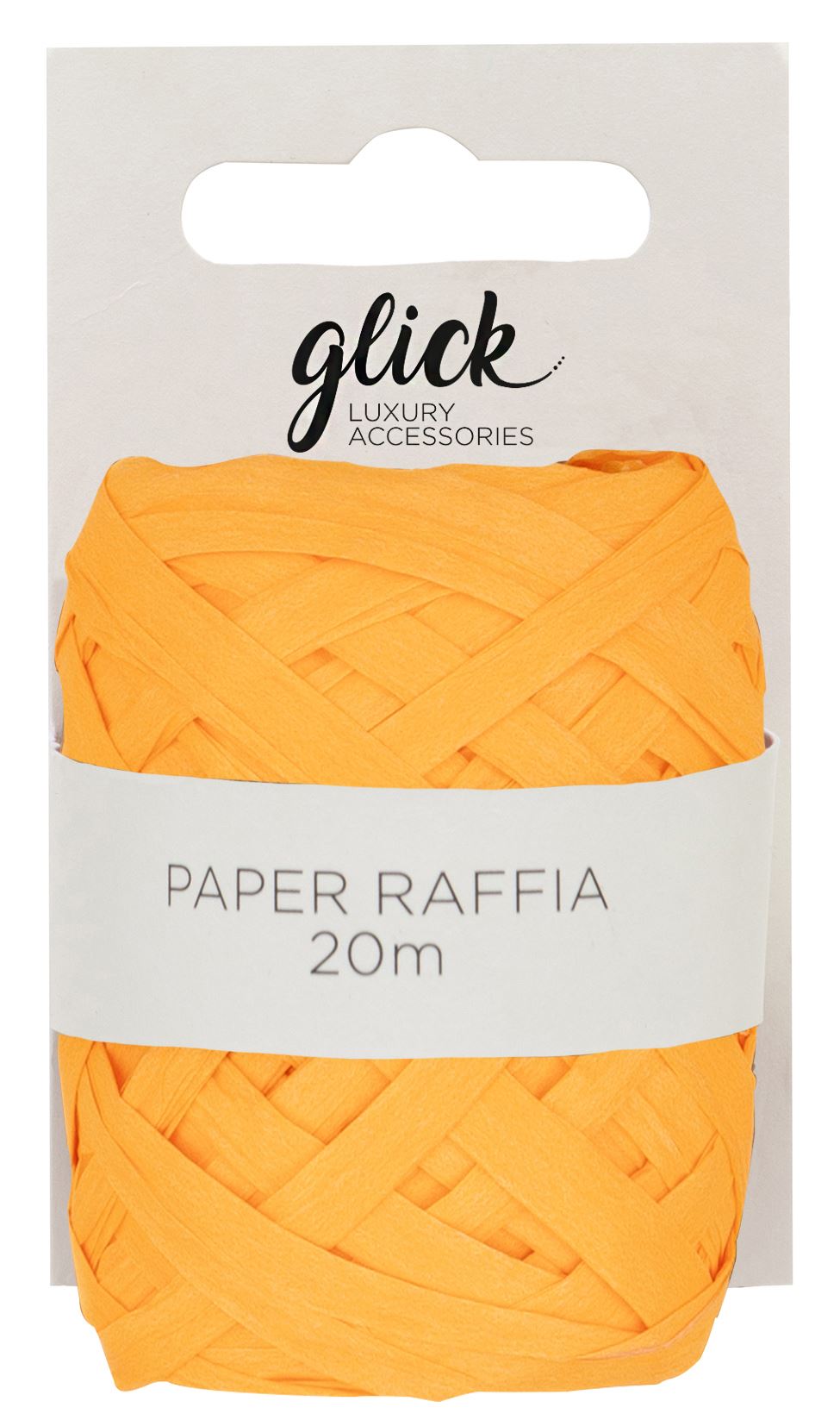 Neon Orange Paper Raffia (15m)
