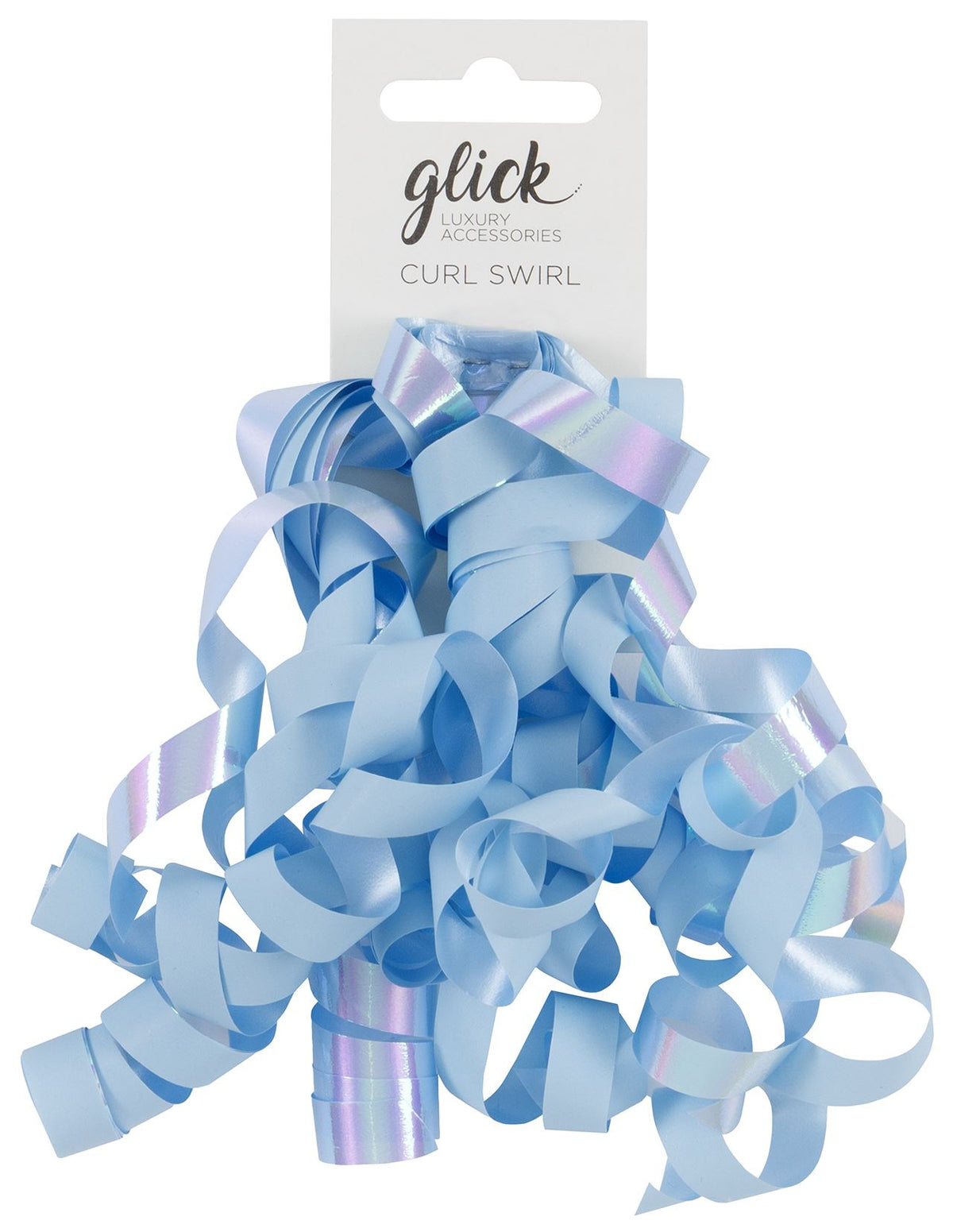 Baby Blue Curl Swirl Gift Topper