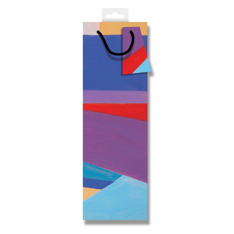 Colourwash Abstract Blocks Bottle Gift Bag