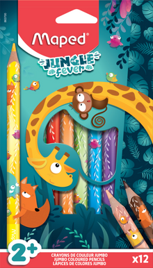 Jungle Fever Colouring Pencils | 12 Pack