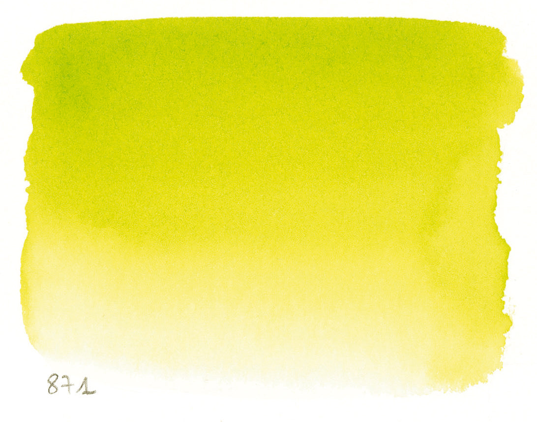 Sennelier Artist Watercolour Half Pan – Bright Yellow Green 871