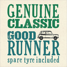 Genuine Classic Good Runner Blank Greetings Card