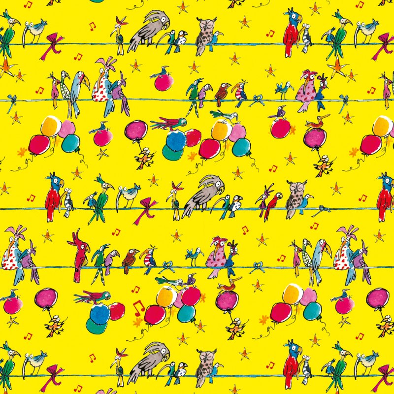 Quentin Blake Birds Gift Wrap – 3m Roll