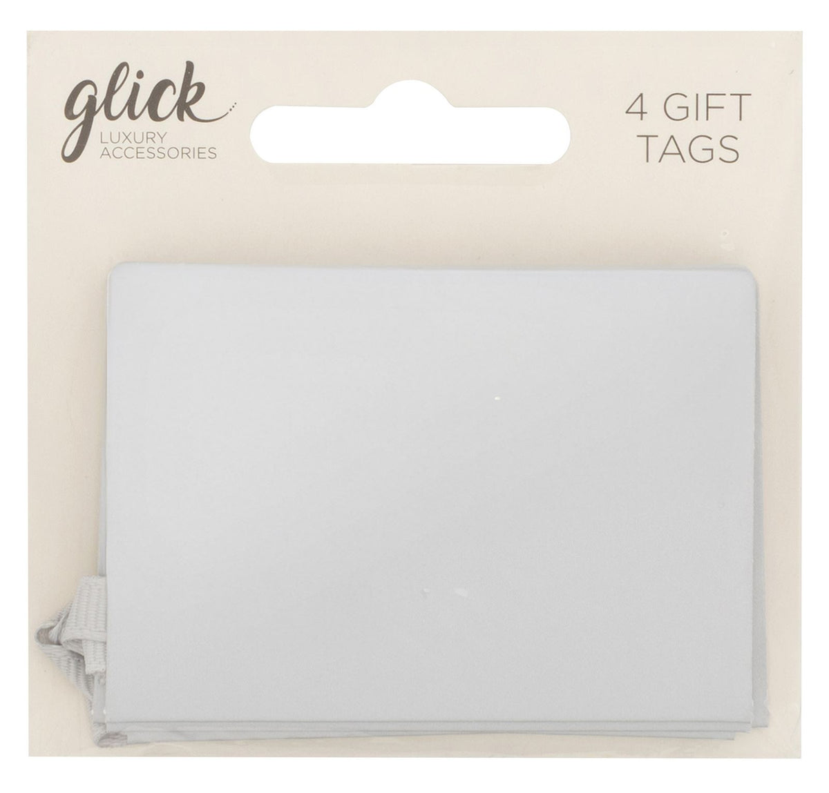 Silver Gift Tags (Pack of 4)