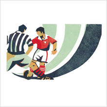 Paul Cleden Footballers Blank Greetings Card