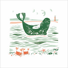 Everleigh Friendly Seas Seal Blank Greetings Card