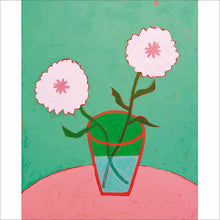 Sophie Harding Summer Is Here Pink Flowers Blank Greetings Card