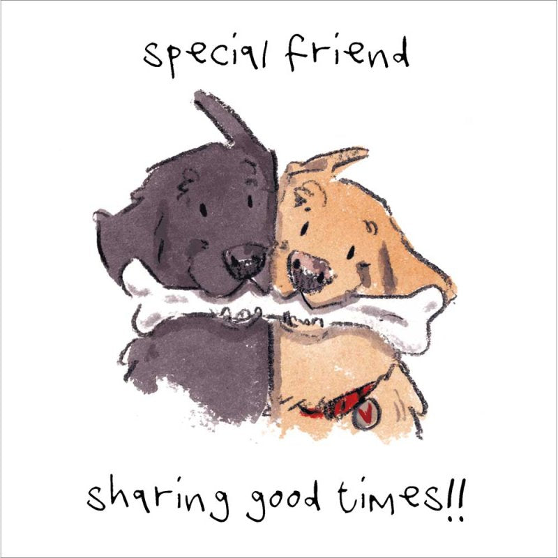 Always Together Dogs Special Friend Birthday Card