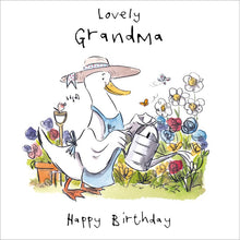 Lovely Grandma Gardening Duck Birthday Card