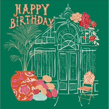 Garden Splendour Glasshouse Birthday Card