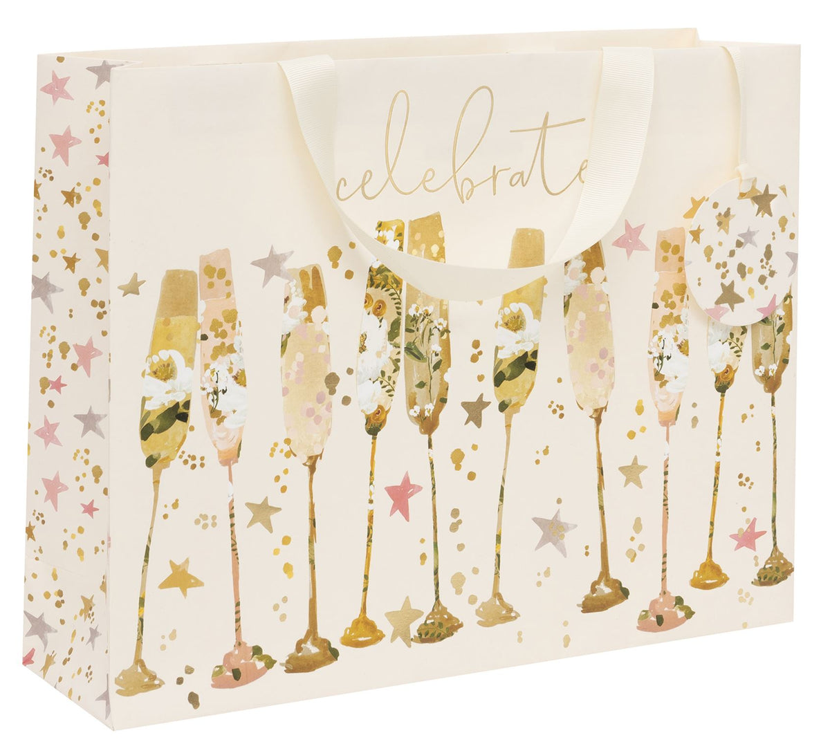 Flutes Large Landscape Gift Bag by Stephanie Dyment