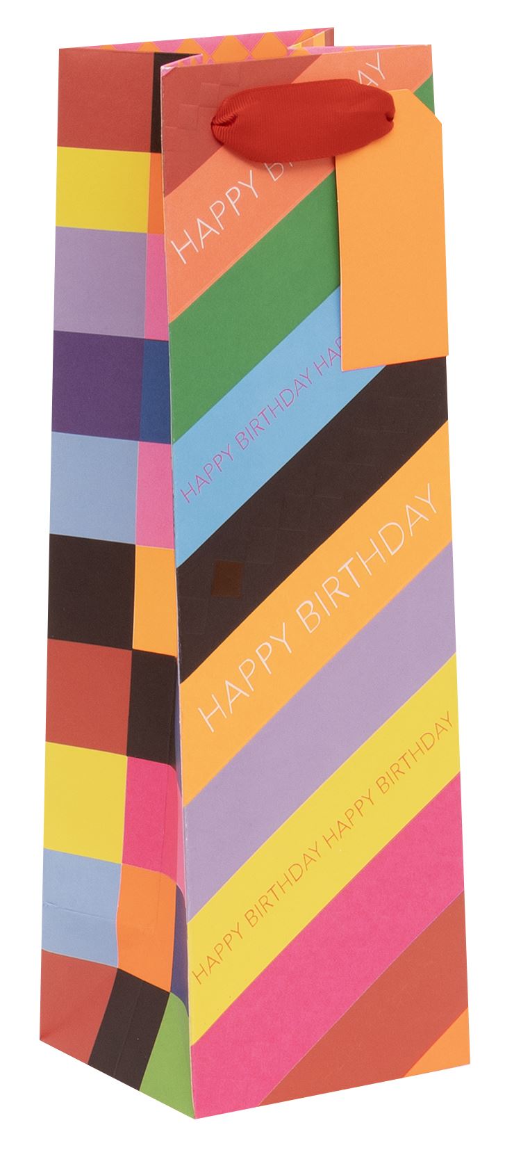 Happy Birthday Slide Bottle Gift Bag by Paper Salad