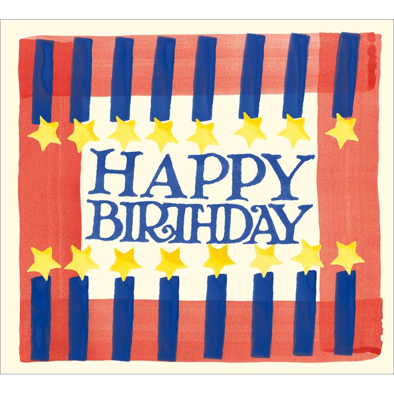 Emma Bridgewater Birthday Blowout Stars and Stripes Birthday Card