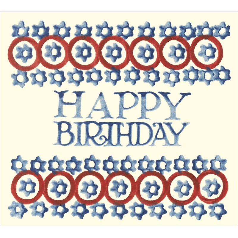 Emma Bridgewater Flower Borders Happy Birthday Card