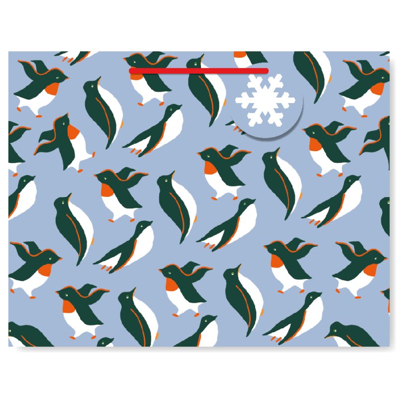 Blizzard Penguins Landscape Gift Bag