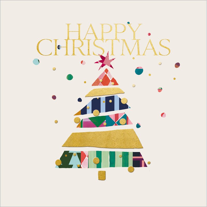 A Tree for the Season Gold Foil Christmas Card