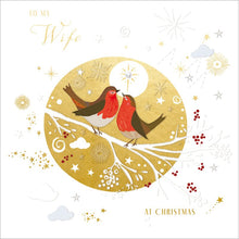 The Proper Mail Company Special Nights Robins Christmas Card for Wife