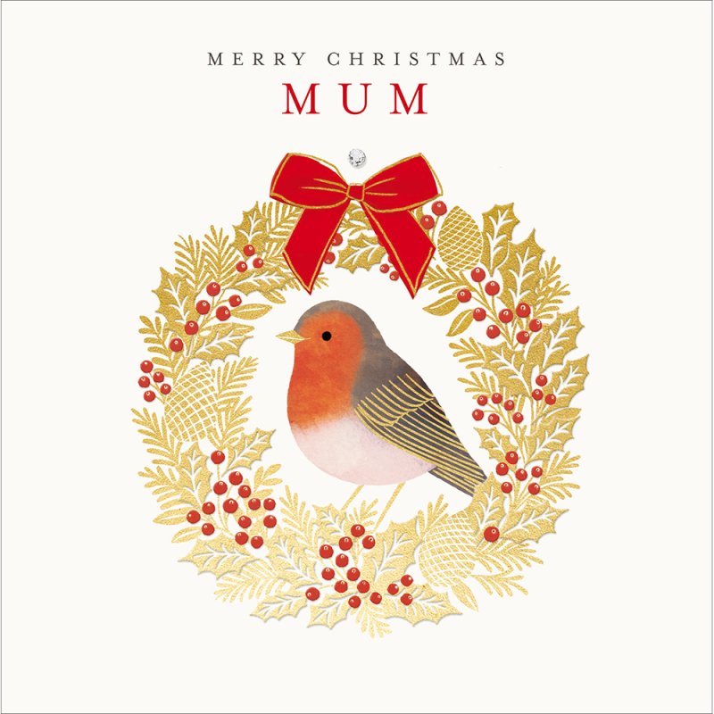 The Proper Mail Company Spirit of Christmas Robin Mum Christmas Card
