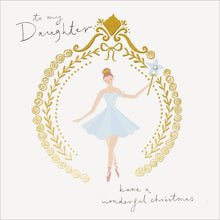 The Proper Mail Company Christmas Wish Ballerina Christmas Card for Daughter