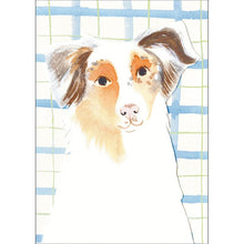 Peggy & Kate Australian Shepherd Blank Greetings Card