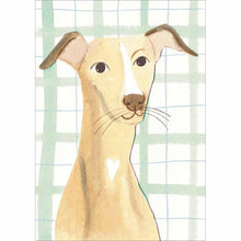 Peggy & Kate Whippet Blank Greetings Card