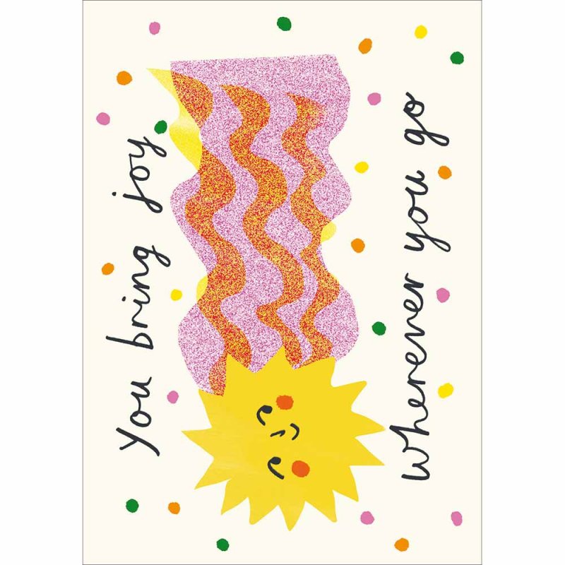Kitty Kenda Sunshine Joy Blank Greetings Card
