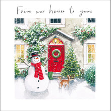 Welcome to Our House Snowman Christmas Card for Special Friends