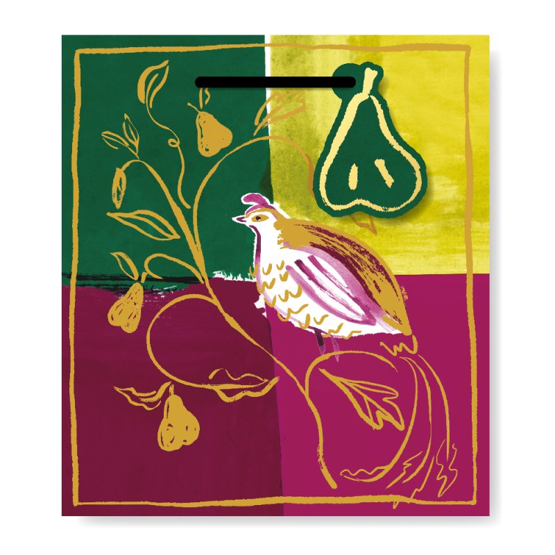 Fig & Fable Partridge and Pears Medium Gift Bag