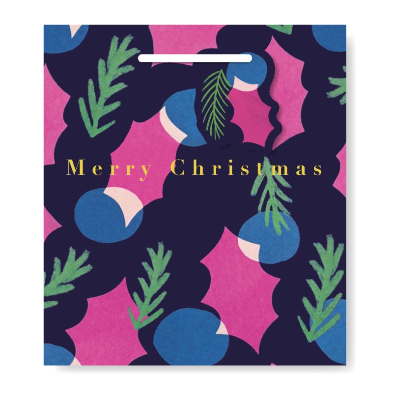 Miscellany Press Baubles and Pine Medium Gift Bag