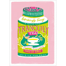 Tranquility Tea Tin Blank Greetings Card
