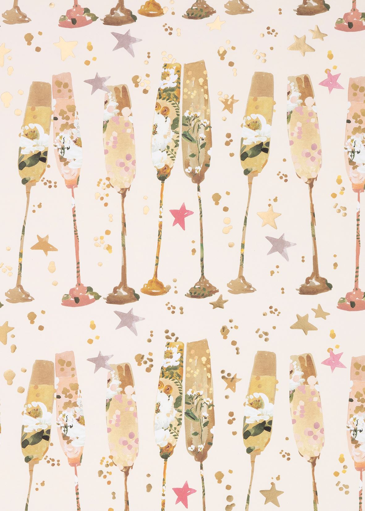 Flutes Wrapping Paper Sheet by Stephanie Dyment