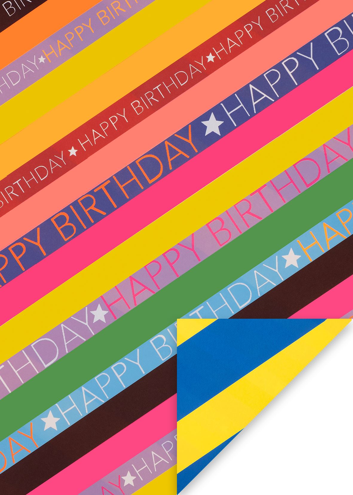 Birthday Slide Wrapping Paper Sheet by Paper Salad