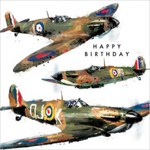 Spitfires Happy Birthday Card