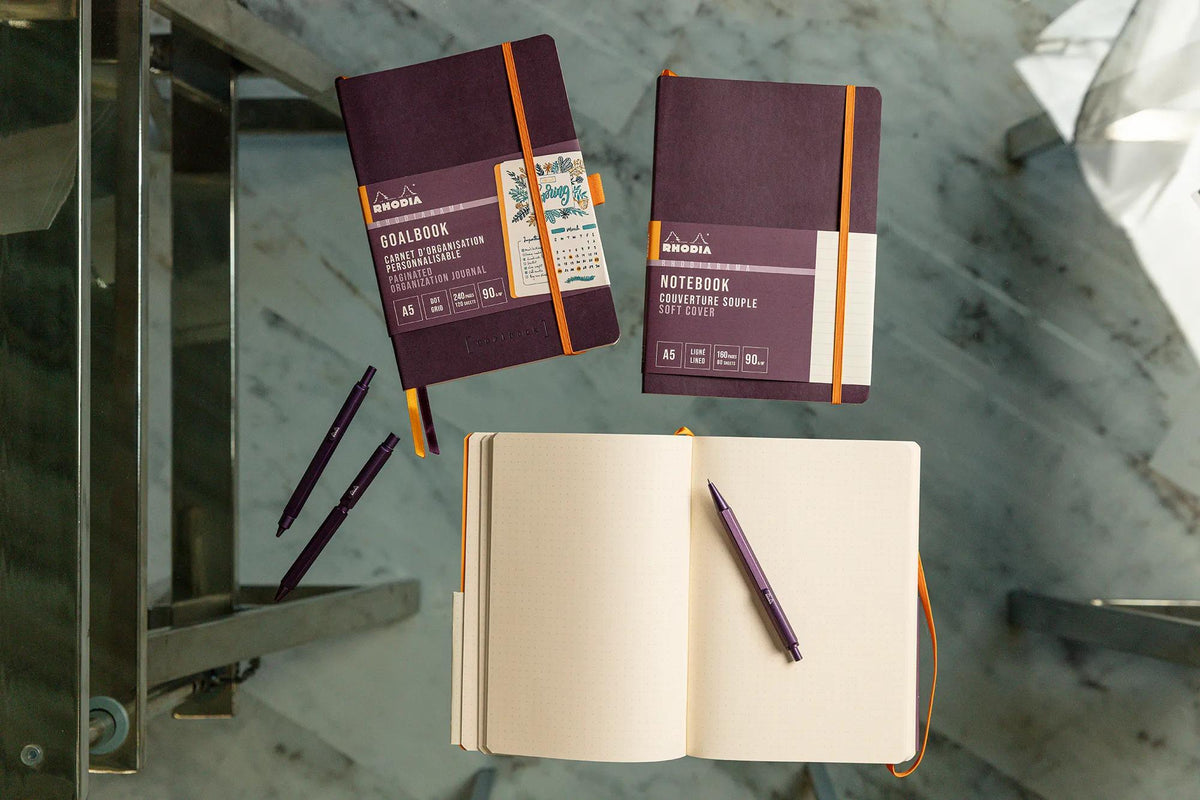Rhodia scRipt Ballpoint Pen - Aubergine