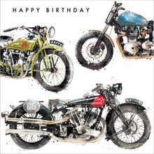 Just Josh Birthday Ride Vintage Motorbikes Birthday Card