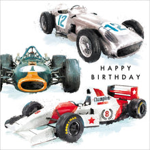 Just Josh Racing Cars Birthday Card