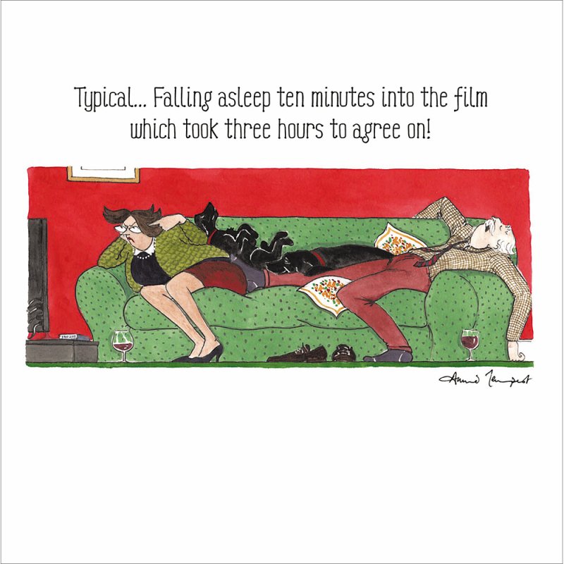 Tottering-by-Gently Film Buffs Blank Greetings Card