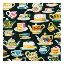 Pat Albeck Tea and Treats Blank Greetings Card